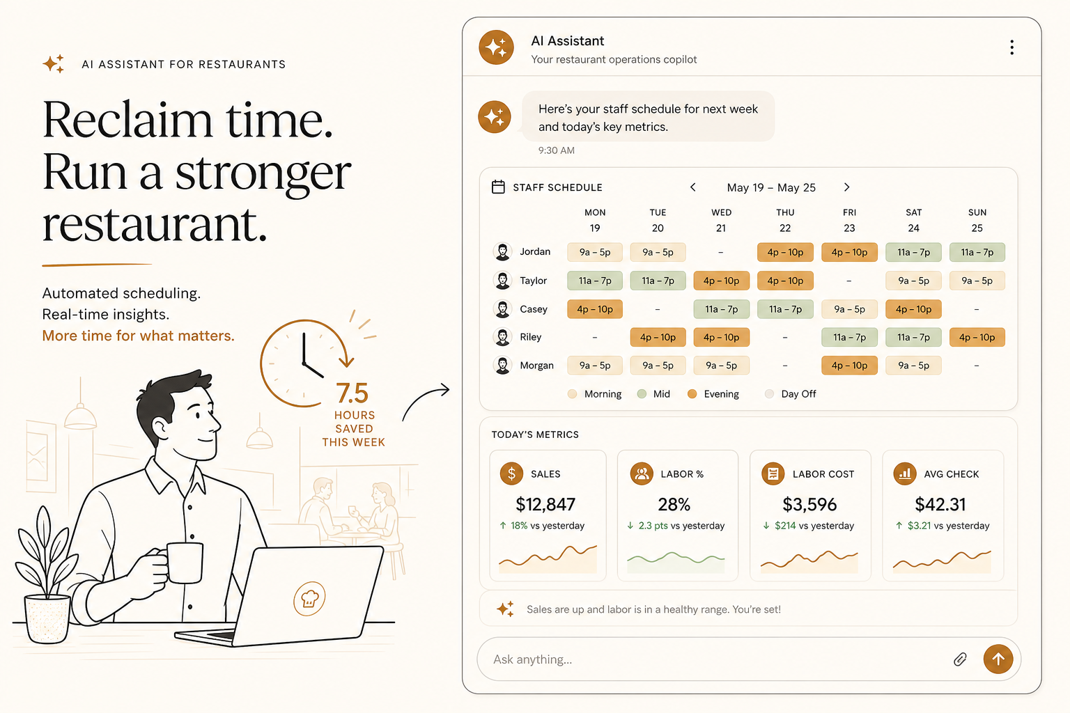 Automated manager scheduling
